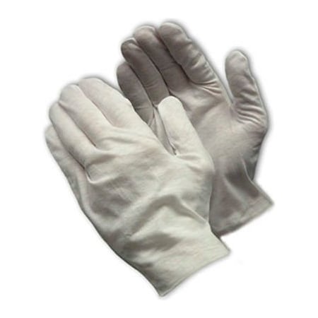 Pip PIP 97-521 CleanTeam 10.5" Medium Weight Inspect Gloves, Cotton Lisle, Unhemmed, Men's 97-521